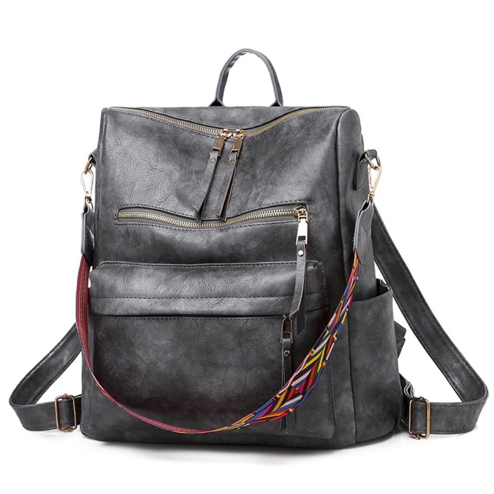 Lavawa backpack crossbody shoulder bag-gray